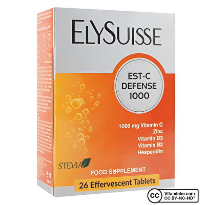 ElySuisse Est-C Defense 1000 C Vitamini 26 Efervesan Tablet