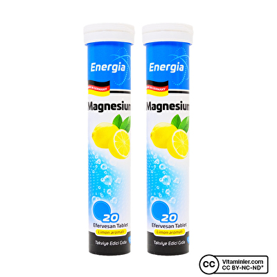 Energia Magnezyum 20 Efervesan Tablet 2 Adet