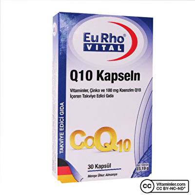 Eurho Vital Q10 Kapseln 100 Mg 30 Kapsül