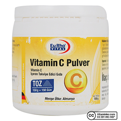Eurho Vital Vitamin C Pulver 150 Gr