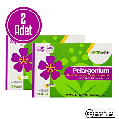 Herbasist Pelargonium 12 Pastil 2 Adet