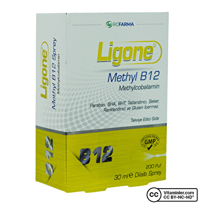 Ligone Methyl B12 Methylcobalamin Dilaltı Sprey 30 mL