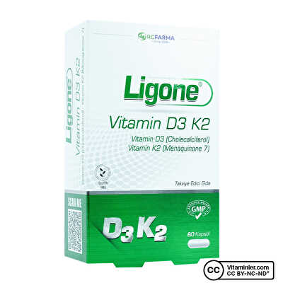 Ligone Vitamin D3 K2 60 Kapsül