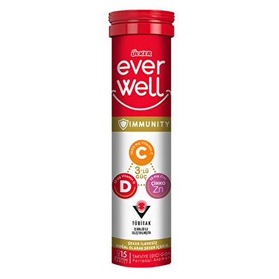 Ülker Everwell C-D-Çinko-Aserola 15 Efervesan Tablet