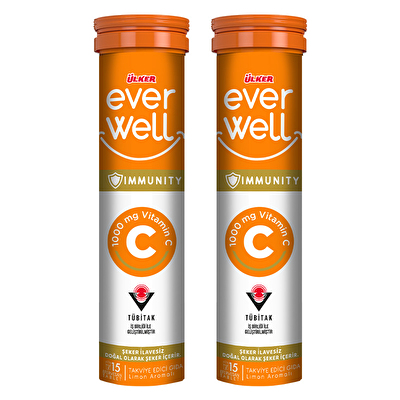 Ülker EverWell C Vitamini 15 Efervesan Tablet  2 Adet