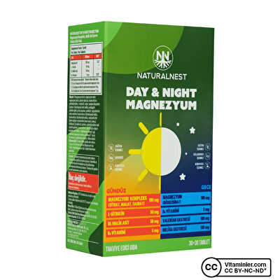NaturalNest Day & Night Magnezyum 60 Tablet
