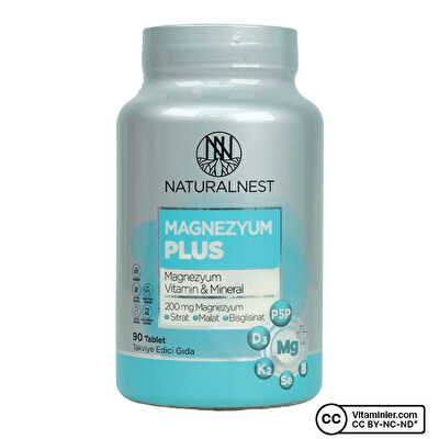 NaturalNest Magnezyum Plus 90 Tablet