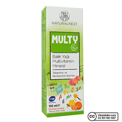 NaturalNest Multy Balık Yağı & Multivitamin 150 mL