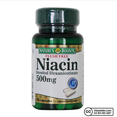 Nature's Bounty Flush Free Niacin 500 Mg 50 Kapsül