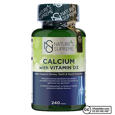 Nature's Supreme Calcium with Vitamin D3 240 Tablet