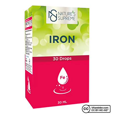 Nature's Supreme Iron Damla 30 mL