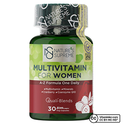 Nature's Supreme Multivitamin for Women 30 Kapsül