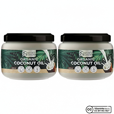 Nature's Supreme Organik Hindistan Cevizi Yağı 300 mL 2 Adet