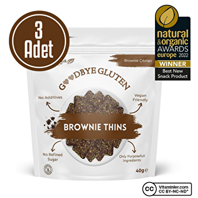 Naturiga Brownie Çıtırları 40 Gr 3 Adet
