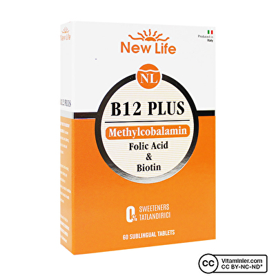 New Life B12 Plus 60 Dilaltı Tablet