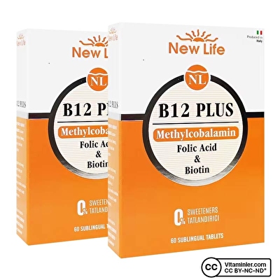 New Life B12 Plus 60 Tablet x 2 Adet
