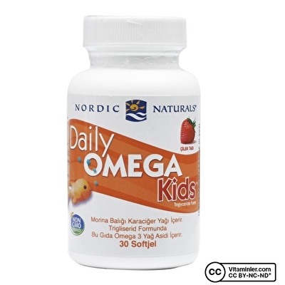 Nordic Naturals Daily Omega Kids 500 Mg 30 Çiğnenebilir Yumuşak Softjel