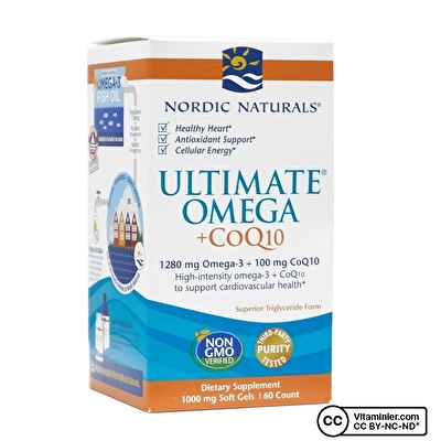 Nordic Naturals Ultimate Omega + CoQ10 60 Kapsül