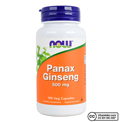 Now Panax Ginseng 500 Mg 100 Kapsül