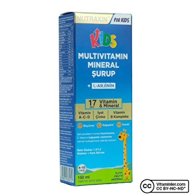 Nutraxin Kids Multivitamin Mineral 150 mL