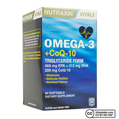 Nutraxin Omega 3 +CoQ-10 60 Kapsül