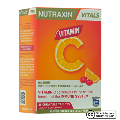 Nutraxin Vitamin C 28 Çiğnenebilir Tablet