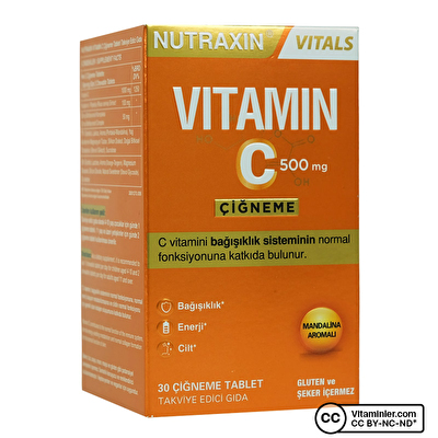 Nutraxin Vitamin C 30 Çiğnenebilir Tablet