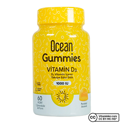 Ocean Gummies Vitamin D3 60 Çiğnenebilir Form
