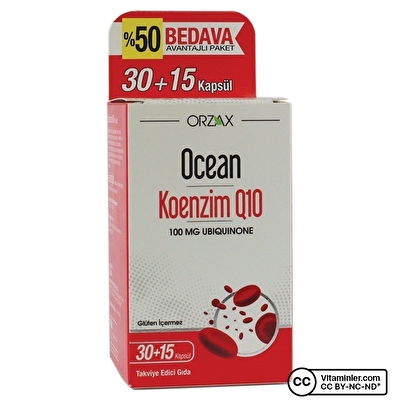 Ocean Koenzim Q10 100 Mg 45 Kapsül