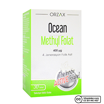 Ocean Methyl Folat 400 Mcg 30 Tablet