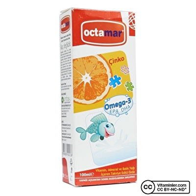 Octamar Vitamin Omega 3 Şurup 100 mL