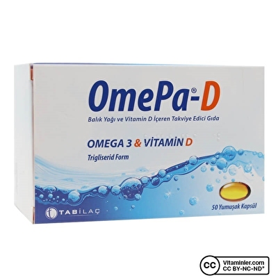 OmePa-D Omega 3 Vitamin D 50 Kapsül