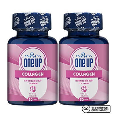 One Up Collagen Hyaluronic Acid 30 Tablet 2 Adet