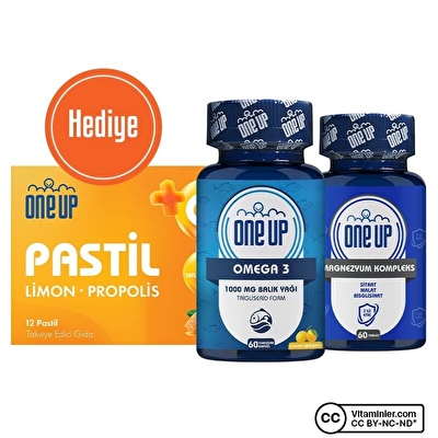 One Up Magnezyum Kompleks + Omega 3 Seti 