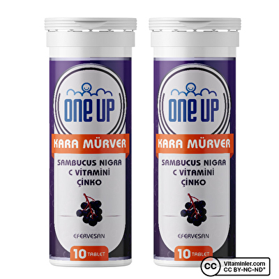 One Up Sambucus Nigra + C Vitamini + Çinko 10 Efervesan Tablet 2 Adet