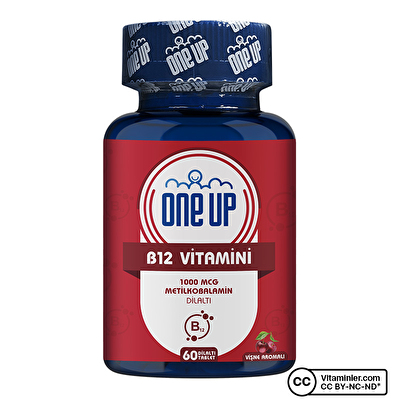 One Up Vitamin B12 60 Dilaltı Tablet