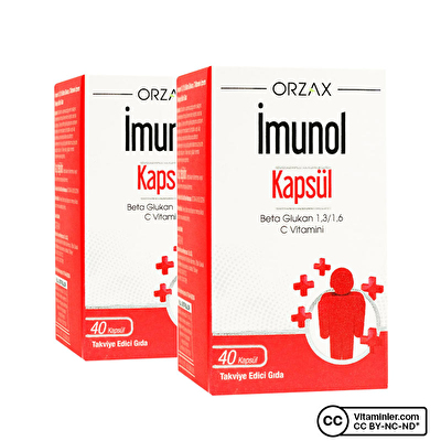 Orzax Imunol Beta Glukan 40 Kapsül 2 Adet