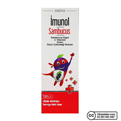 Orzax Imunol Sambucus Nigra Şurup 150 Ml | Vitaminler