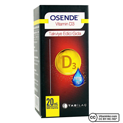 Osende Vitamin D3 20 mL Damla