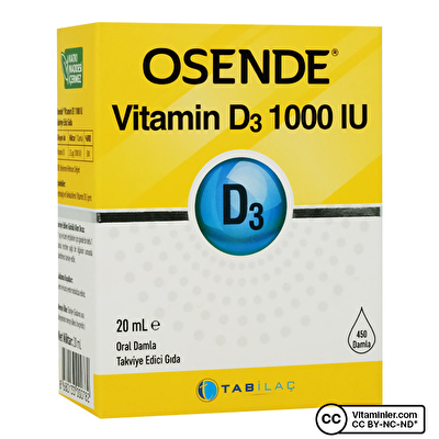 Osende Vitamin D3 20 mL Damla