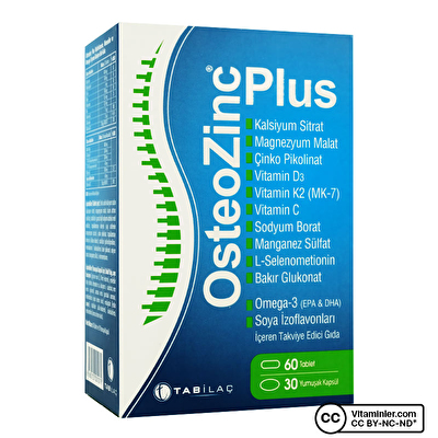 OsteoZinc Plus 30 Kapsül ve 60 Tablet