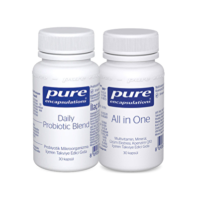 Pure Encapsulations All in One Multivitamin + Probiyotik Seti