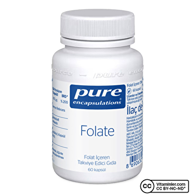 Pure Encapsulations Folate 400 Mcg 60 Kapsül
