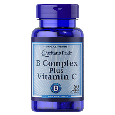 Puritan's Pride B Complex Plus Vitamin C 500 Mg 60 Tablet
