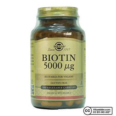 Solgar Biotin 5000 mcg 100 Kapsül