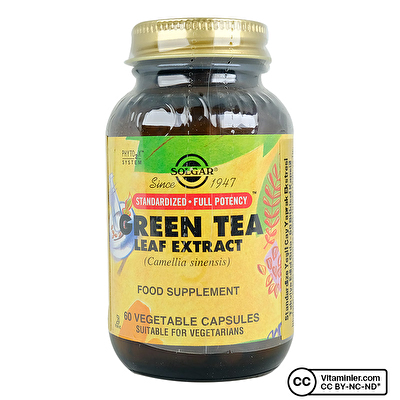 Solgar Green Tea Leaf Extract 60 Kapsül