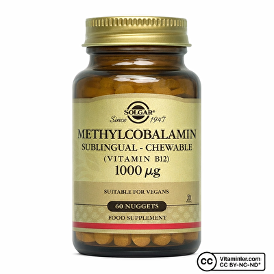 Solgar Methylcobalamin (B12) 1000 Mcg 60 Dilaltı Tableti
