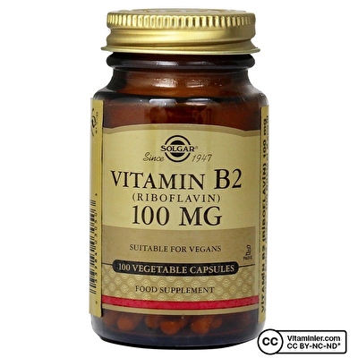Solgar Vitamin B2 (Riboflavin) 100 Mg 100 Kapsül