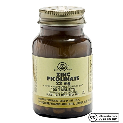 Solgar Zinc Picolinate 22 Mg 100 Tablet