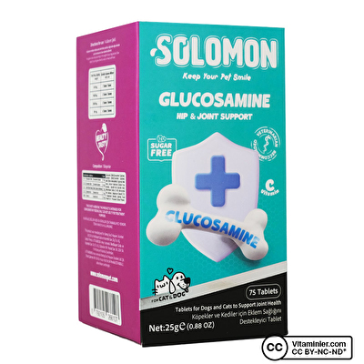 Solomon Glucosamine For Cat and Dog 75 Tablet